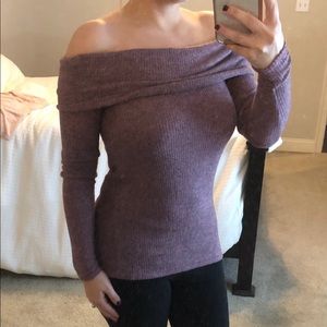 Off shoulder sweater (fits like a small)